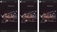 Stratton shares image with Damage CTRL on her Instagram story.
